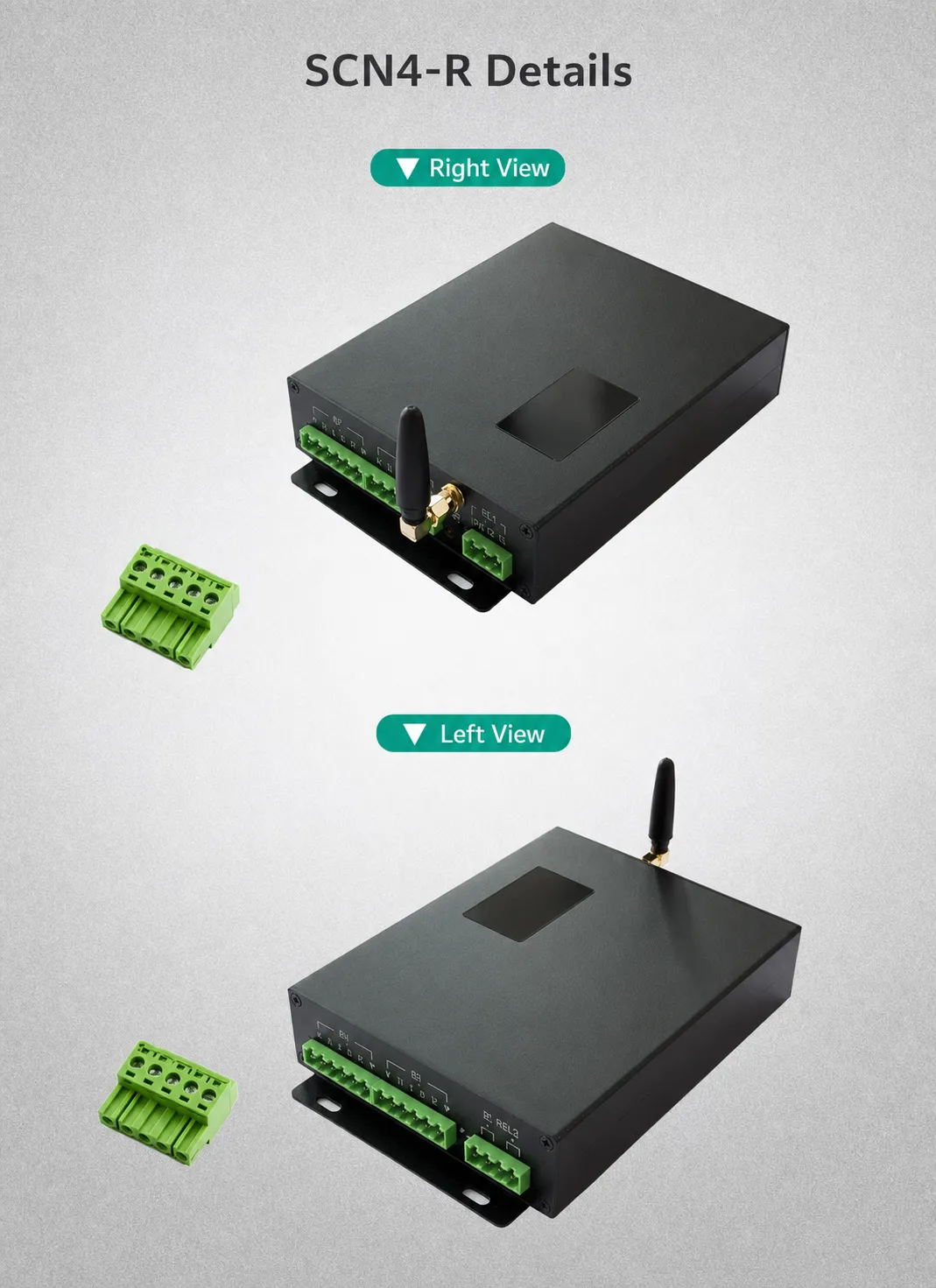 Push-button and PLC relay wiring methods for the SCN4-R controller
