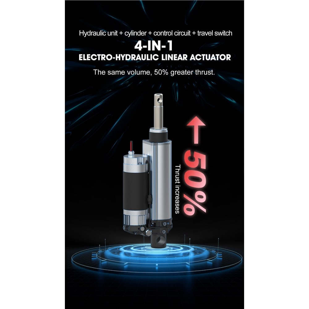 SLA-EHA 30000N actuador hidroeléctrico con sensor Hall thumbnail 3