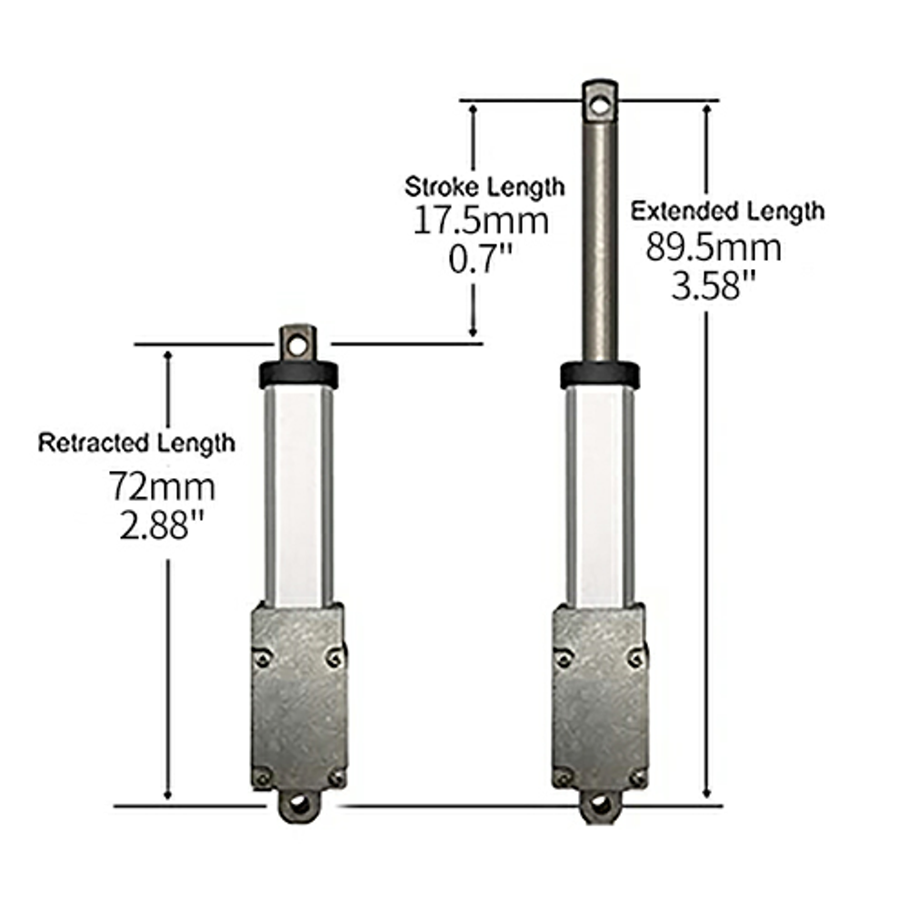 مشغل خطي دقيق SLA-T01-M شوط 17.5mm