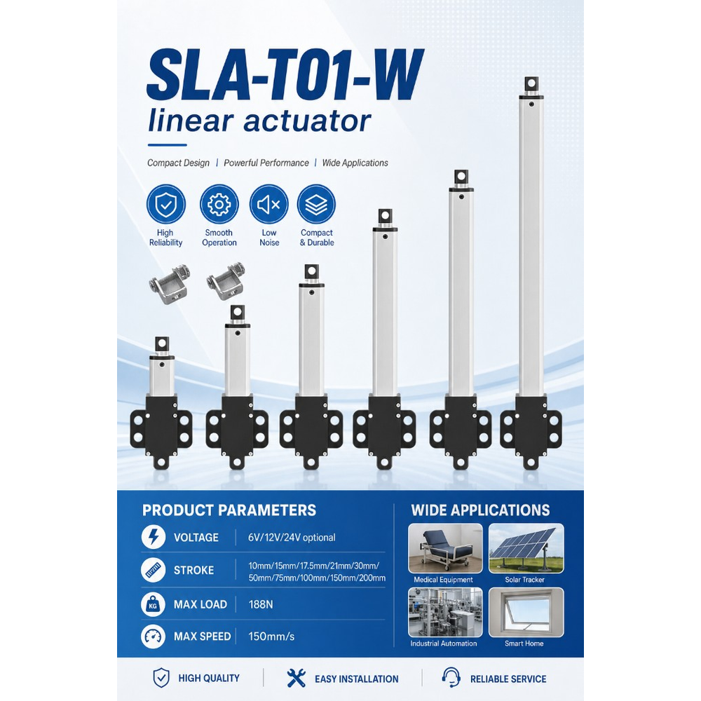 مشغل خطي SLA-T01-W شوط 17.5mm thumbnail 3