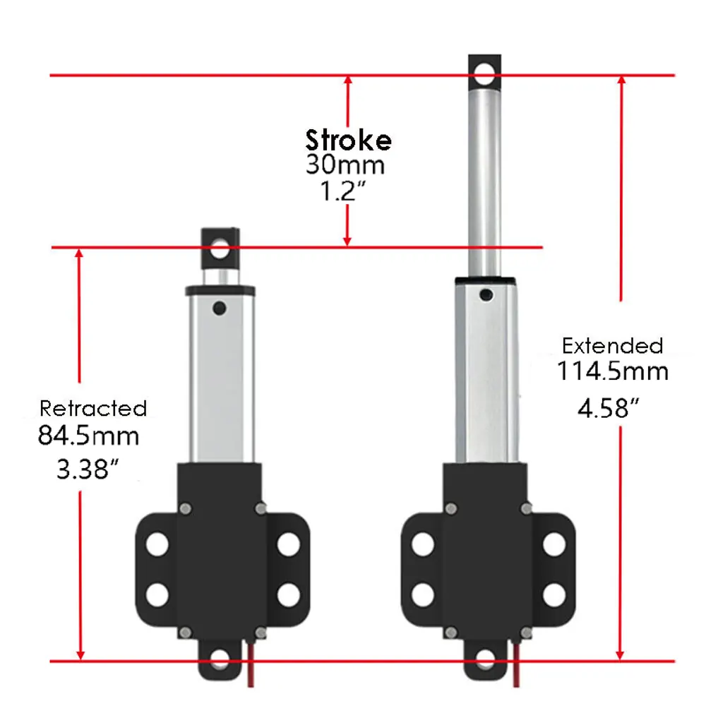 SLA-T01-W 30mm stroke linear actuator