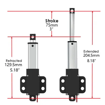 SLA-T01-W actuador lineal, vista principal del producto